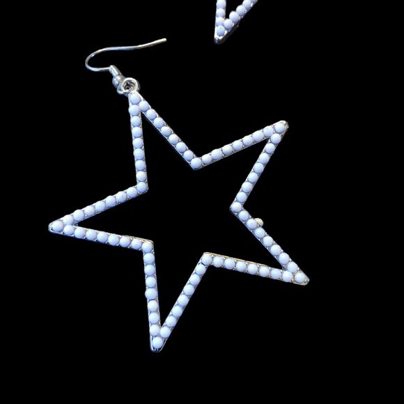 2 Pair of Stars Earrings for Mix & Match 4th of July, USA, Rodeo, Astronomy - Picture 3 of 5